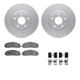 R1 Concepts WDVH1-40019 Carbon Series Brake Rotors - Perf Off-Road/Tow Pads - Hdw